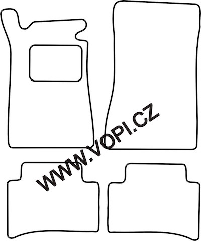 Autokoberce Mercedes C W202 sedan/combi 1993 - 2000 Perfectfit (2901)